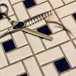 chunky barber shears